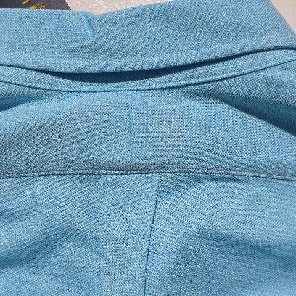 Polo Ralph Lauren Knit Oxford Long Sleeve Shirt Blue L Preppy Coastal Office NWT - Picture 8 of 11